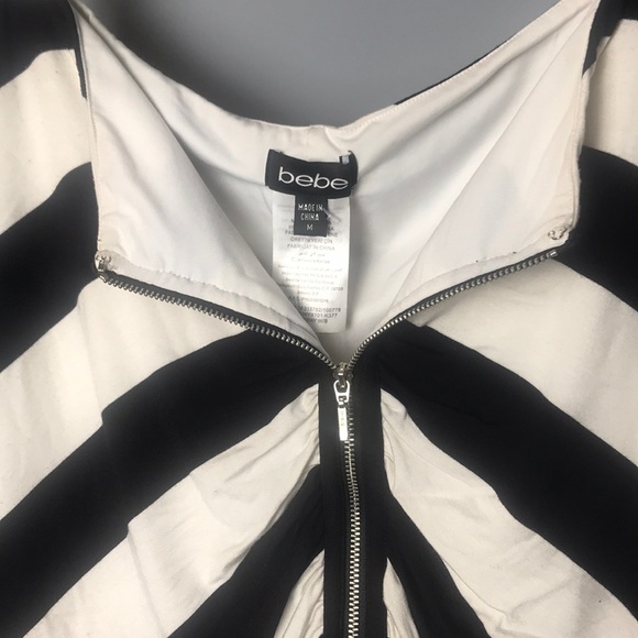 Stripe front zip skirt - Picture 3 of 4